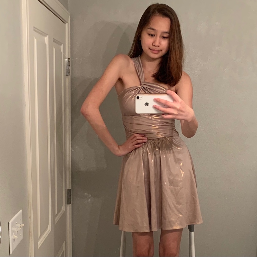 Rose Gold Top Shop Dress